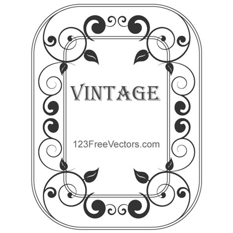 Decorative Vintage Frame Vector by 123freevectors on DeviantArt