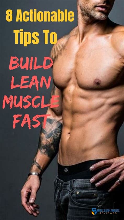 Build Lean Muscle Fast - 8 Foolproof Tips For Quick Muscle Grow | Lean muscle workout, Build ...