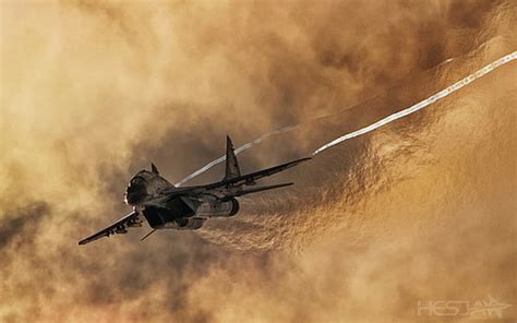1920x1080px | free download | HD wallpaper: two gray fighter jets, F22-Raptor, Mig-29UB ...