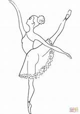 Dancing Ballerina coloring Page  Free Printable Coloring Pages sketch template