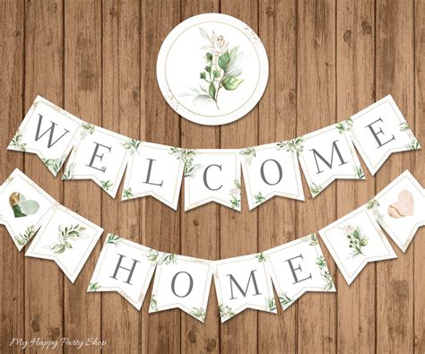 Welcome Home Banner Printable - Printable World Holiday