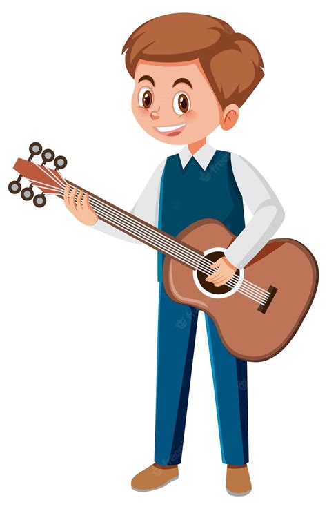 Young Male Singer And Guitarist, Vector Illustration Royalty Free - Clip Art Library