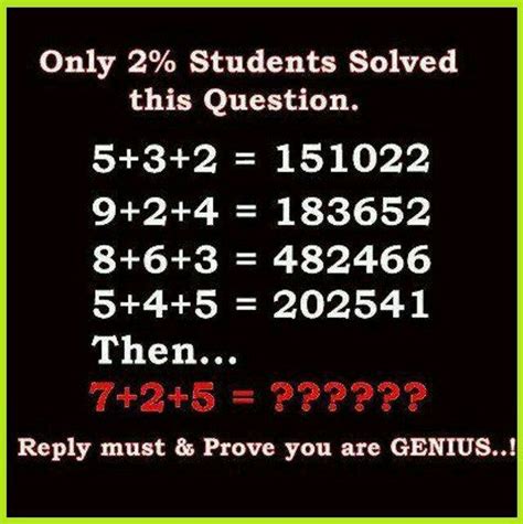 .. Solve | Maths puzzles, Riddles with answers, Math riddles with answers