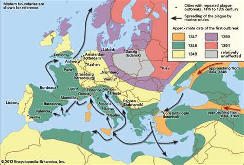 Black Death: spread of Black Death - Students | Britannica Kids | Homework Help