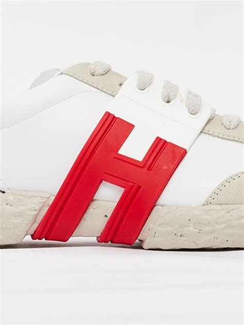 Hogan 3R men's sneakers with extra light sole White-Beige | Caposerio.com
