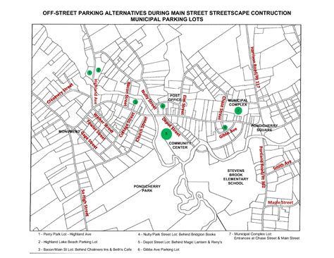 Downtown Parking Map - Town of Bridgton, Maine