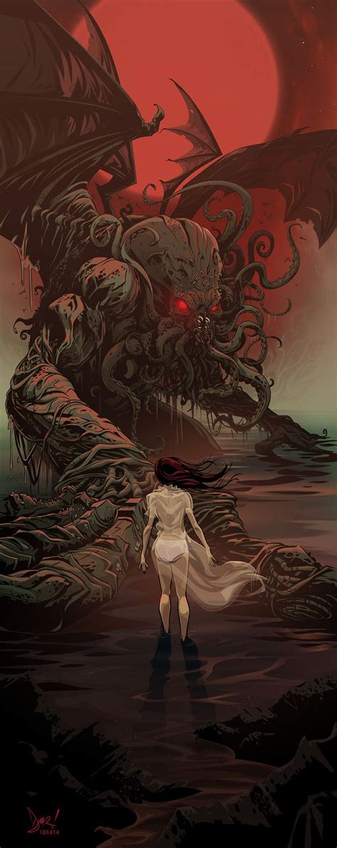 Astonishing Cthulhu Fan Art by Derek Ring - "He is Risen" — GeekTyrant | Cthulhu art, Dark ...