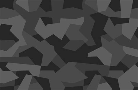 Geometric Camouflage Seamless Pattern Abstract Modern Camo Black And ...