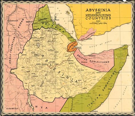 Abyssinia [Ethiopia] and neighbouring countries | Map, Ethiopia, Country