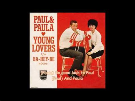 Young Lovers (with lyrics) - Paul & Paula - YouTube