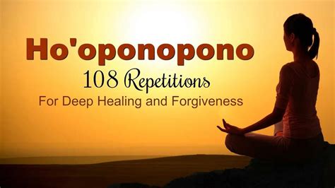 HO'OPONOPONO MANTRA - 108 Repetitions for Deep Healing | Womb healing, Mantras, Healing