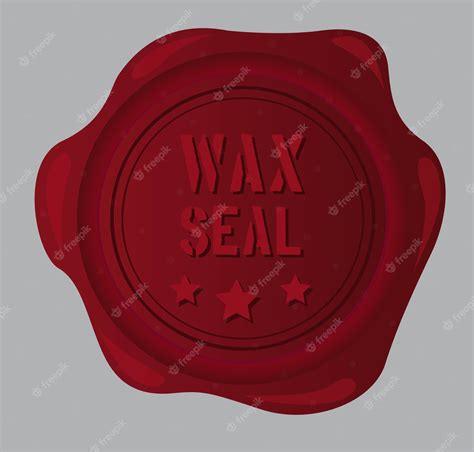 Premium Vector | Wax seal