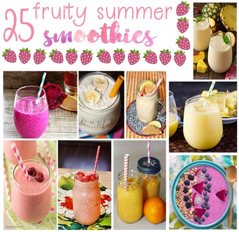 25 Fruity Summer Smoothies - For the Love of Food