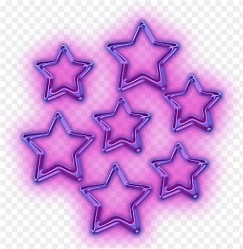 neon stars PNG image with transparent background | TOPpng