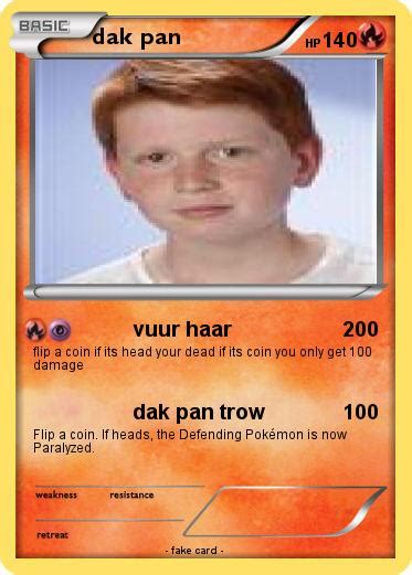 Pokémon dak pan - vuur haar - My Pokemon Card