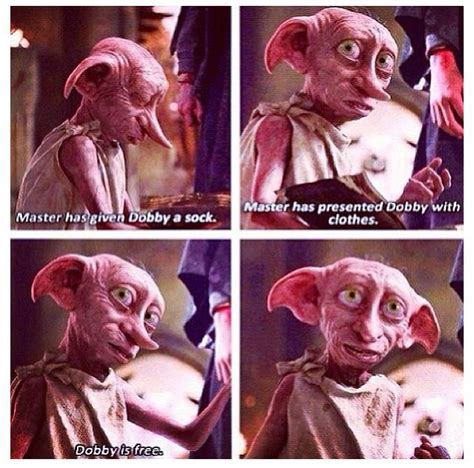 Dobby- Harry Potter quote Dobby Harry Potter Quotes, Harry James Potter ...