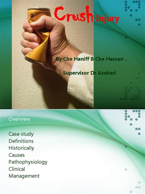 Crush injury | Medical Specialties | Medicine | Free 30-day Trial | Scribd