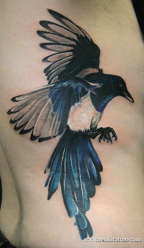 11 Tasteful Magpie Tattoos | Magpie tattoo, Cool tattoos, Pattern tattoo