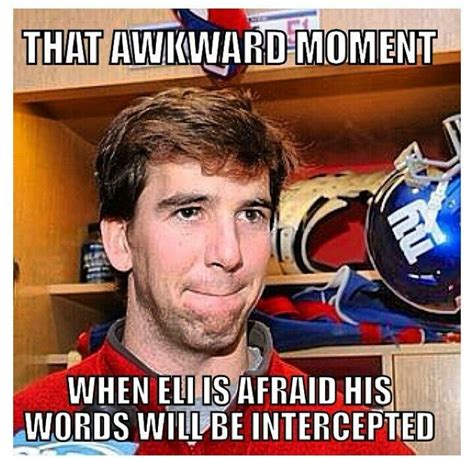 Eli Manning | Funny football memes, Funny sports memes, Football jokes