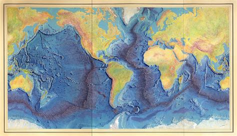 1977: World Ocean Floor Map - Marie Tharp - The