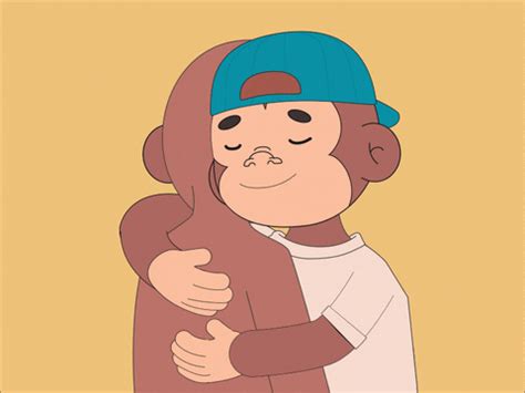 Best Friends Hug GIF by Just Ape