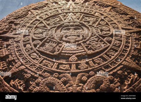 'Piedra del Sol' (Stone of the Sun), Aztec civilization, National ...