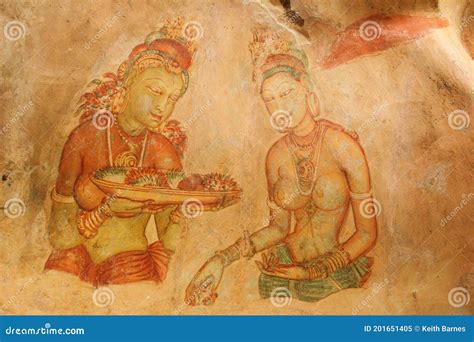 Sigiriya Murals Of 5th Century Sri Lanka Royalty-Free Stock Photography ...