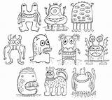 Ausmalbilder Monster  100 Kostenlose sketch template