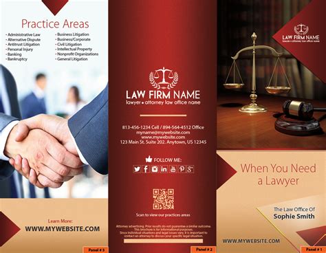 Law Firm Brochure Template Free