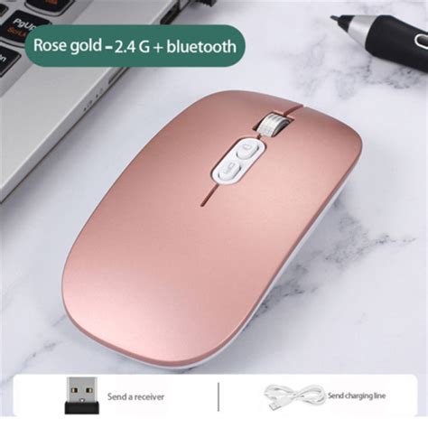 Adjustable Dpi Ultra Slim Mouse Silent Mini Ergonomic Rechargeable Dpi ...