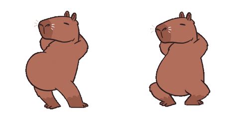 Capybara Dancing Animated Cursor - Animals Cursors - Sweezy