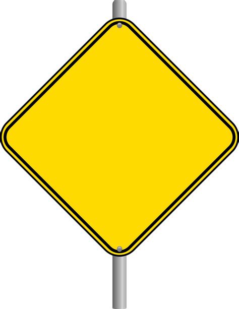 Blank Construction Sign PNG Image | PNG All