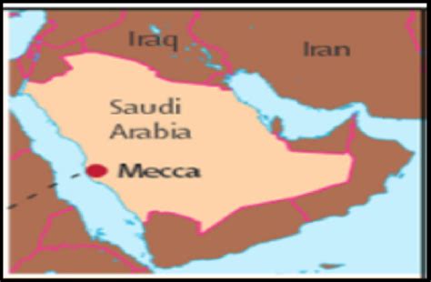 The Map of the holy city Makkah [1]. | Download Scientific Diagram