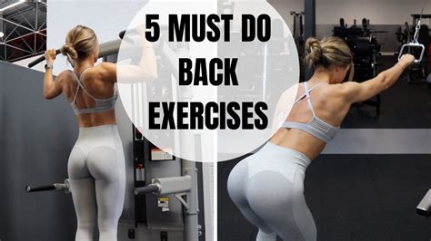 5 MUST DO BACK EXERCISES | Honestly the best! - YouTube