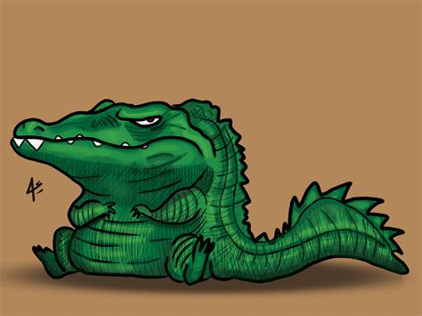 Angry crocodile by Mohamad Ali Alagha on Dribbble