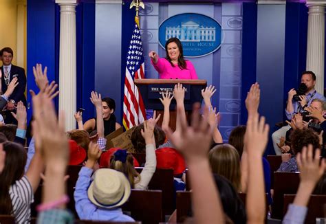 Sarah Sanders’s 2019 briefings: 82 minutes for reporters, 28 minutes for young children - The ...