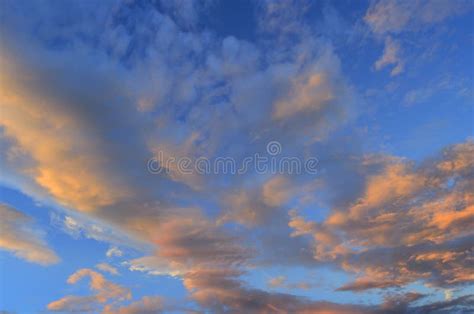 Beautiful Atmosphere of the Sky at Sunset Stock Photo - Image of ...