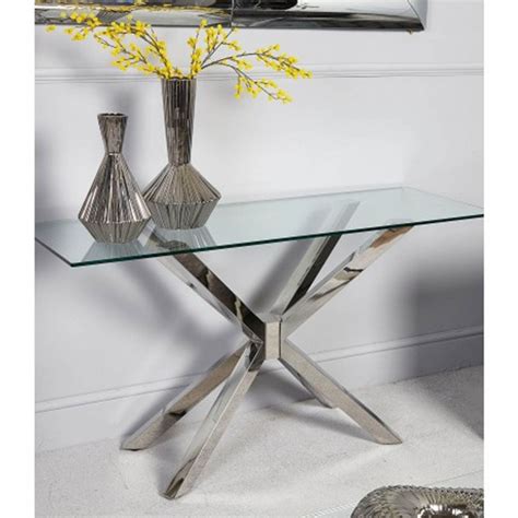 Astrid Glass Console Table | Modern & Contemporary | Glass Console