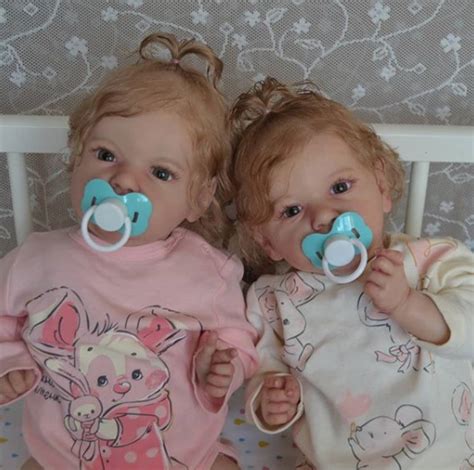 Rsgdolls® Realistic Twins 12'' Lifelike Maegan and Ysandre Silicone Reborn Baby Dolls Girls ...