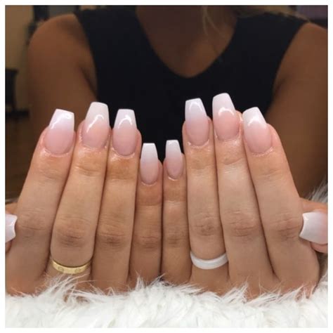 Ombré French Nails | Ombre french nails, Ombre acrylic nails, French tip acrylic nails