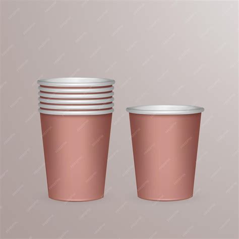 Premium Vector | Set of paper cups for recycling. illustration