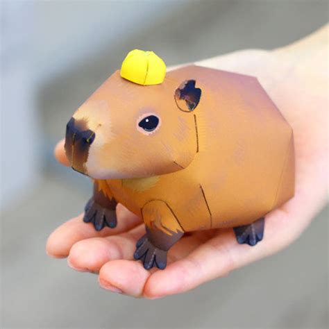 Papercraft Capybara Template Printable PDF - Etsy