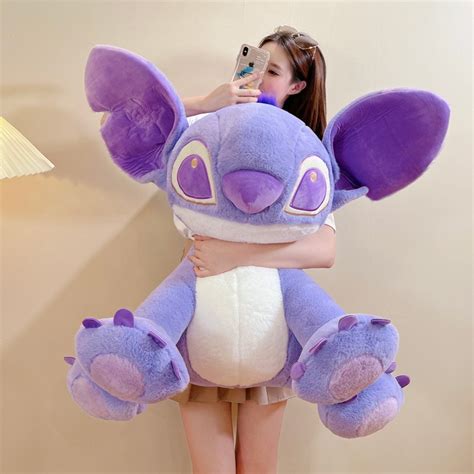 Kawaii Disney Lilo and Stitch Purple Plush Plushie Valentine Cute Soft Pixar Stich Dolls Stuffed ...