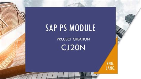 How to Create Project in SAP PS Module | CJ20N | CJ01 | SAP PS MODULE | WBS | ALL ABOUT CJ20N ...