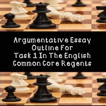 Common Core English Regents Argumentative Essay Outline by Omega English