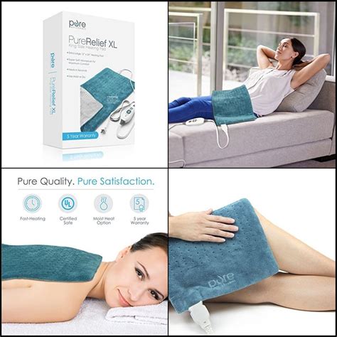 King Size Heating Pad with Fast-Heating Technology 6 Temperature ...