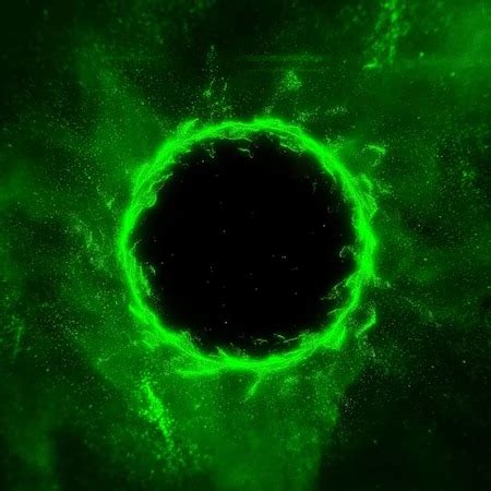 Black hole [Green] 1080p | Wallpapers HDV