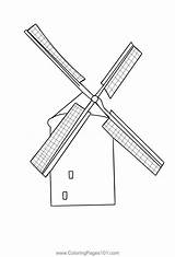 Torenmolen Coloring Page  Pages Printable coloring sketch template