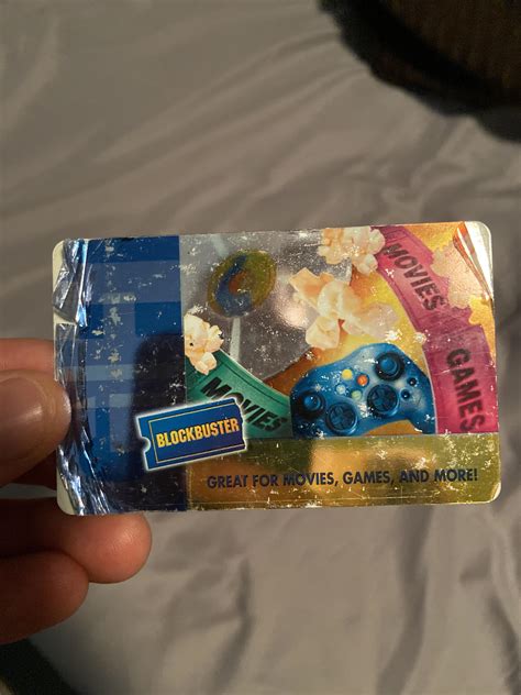 This Blockbuster gift card I found in an old drawer. : r/mildlyinteresting