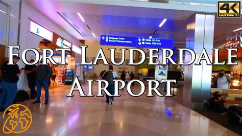 Fort Lauderdale Airport Hollywood International Airport FLL Florida Tour - YouTube